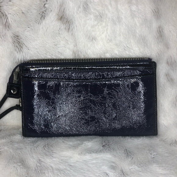 Coach Poppy Metallic Purple Wristlet - Picture 3 of 5